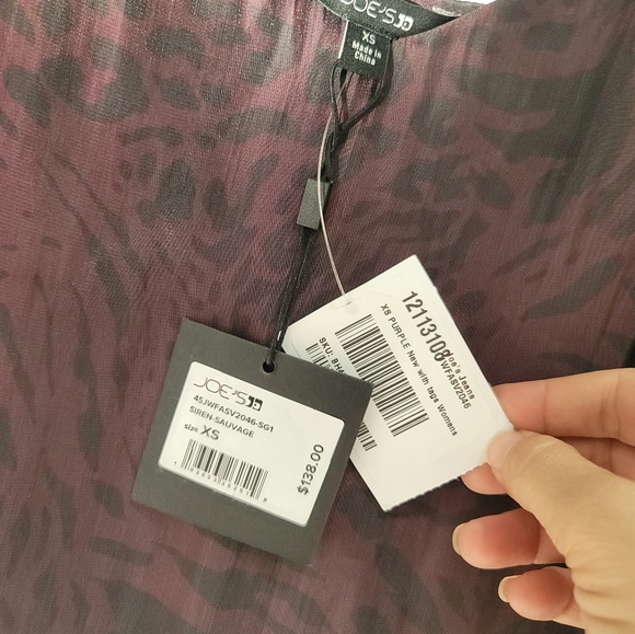 Joe's Jeans NWT Leopard Print Tank Top XS - Picture 3 of 4